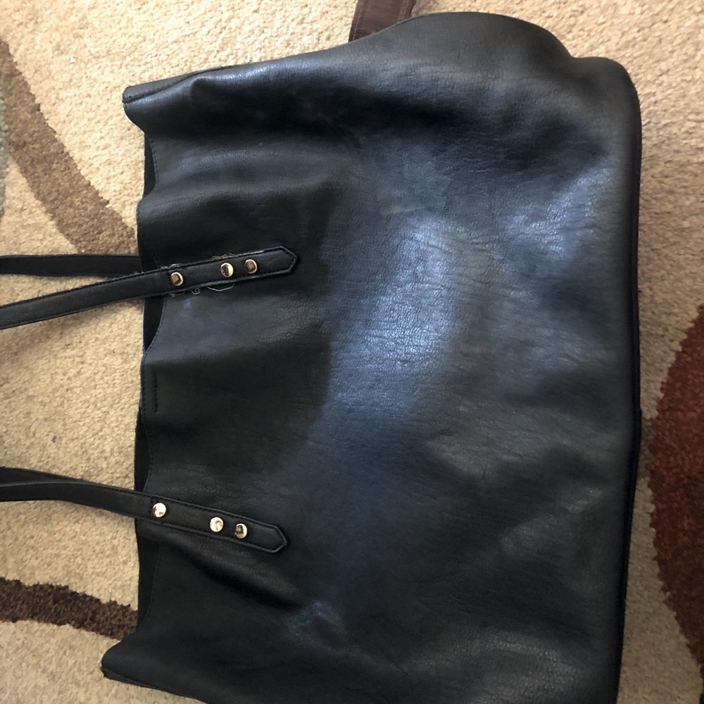 Miztique tote and make up bag, black.